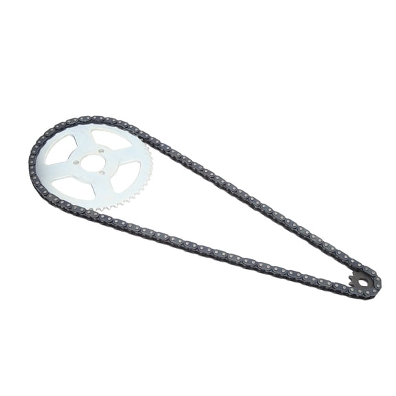 Riousery T8F Front and Rear Sprocket Chain Set High Strength Replacement Part for 47cc 49cc Mini Dirt ATV Pocket Bikes Minimo 11T 54T