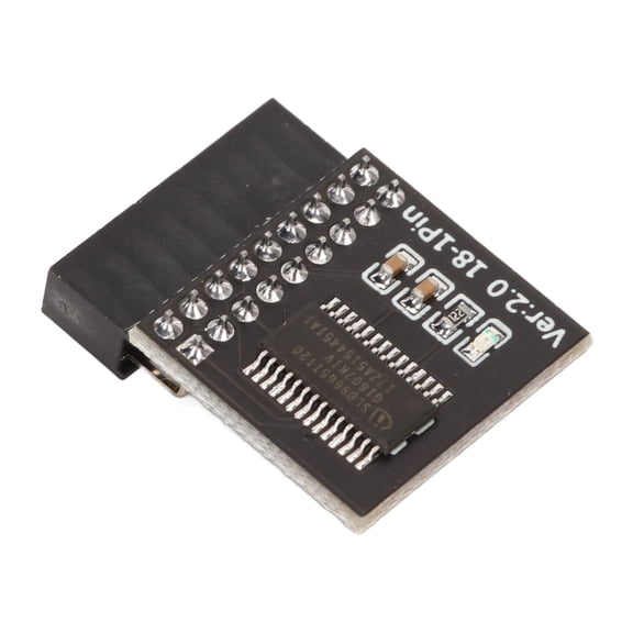 Riousery TPM2.0 Security Module 18Pin LPC Interface Remote Card Encryption Security Board for Win11 2.0 System, Computer Replacement Parts (8.00 x 5.00 x 1.00 inches / 20.32 x 12.70 x 2.54 cm)