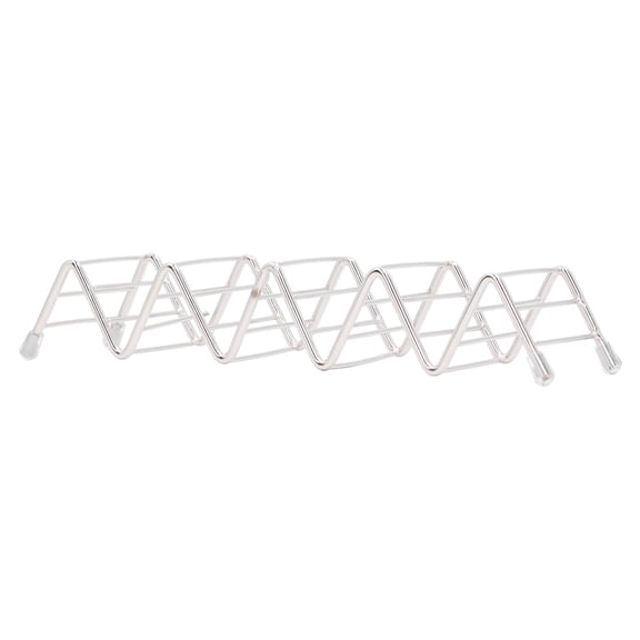 Riousery Taco Holder Stainless Steel Thin Pancake Stand Rack Wavy Shape Tray for Restaurant Party