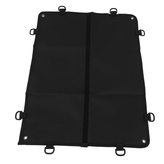 Riousery Tactical Patch Display Holder Board with Loop Surface Nylon Moral Wall Organizer Storage Panel for Showing Hook and Loop Emblems Black S Size 11.4 Inches / 29 cm