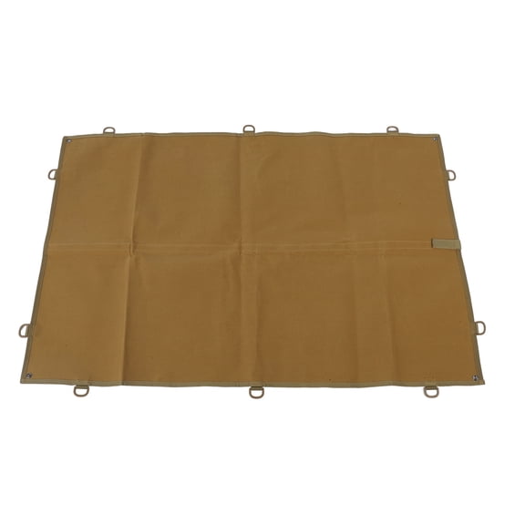 Riousery Tactical Patch Display Holder Board with Loop Surface Nylon Moral Wall Organizer Storage Panel for Showing Hook and Loop Emblems Khaki M Size 15.35 Inches / 39 cm