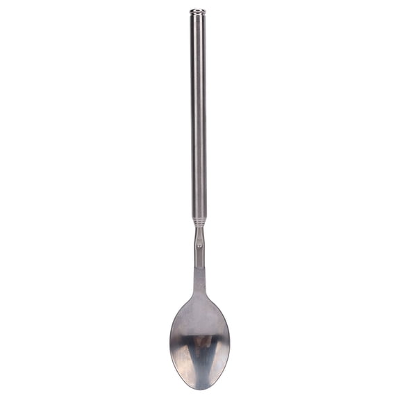 Riousery Telescopic Spoon Stainless Steel Ergonomic Design Multifunctional Dinner Retractable Spoon for Barbecue (10 inches / 25.4 cm)