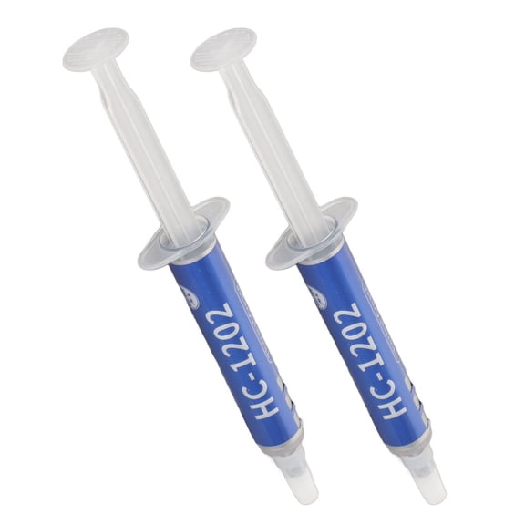 Riousery Thermal Paste 12.8W/m.k High Performance Conductive Cooling Grease, Professional Carbon-Based Non-Conductive Heatsink Paste for All CPU GPU PC Processors (4g / 0.14oz, 2PCS)