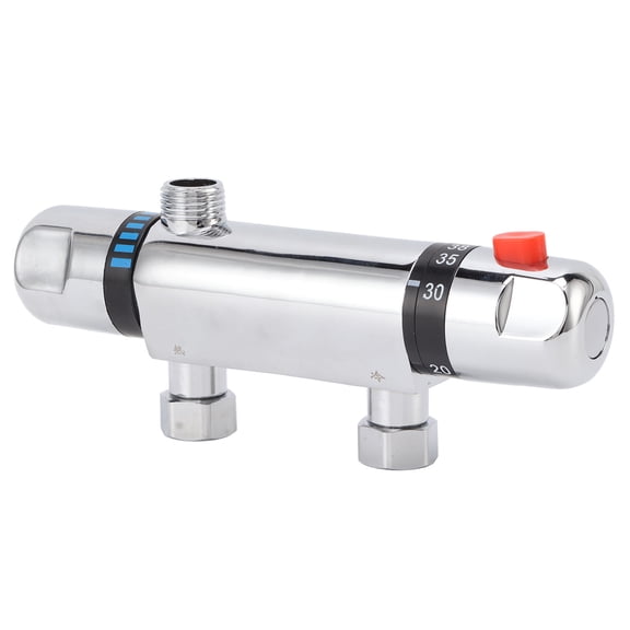 Riousery Thermostatic Mixing Valve DN15 Constant Temperature Control Shower Mixer 20mm / 0.79in
