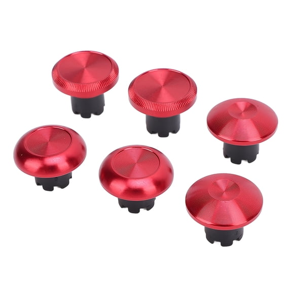 Riousery Thumbstick Caps Replacement Kit for Edge Controller Aluminum Alloy Metal Joystick Stick Grip Cap with Storage Box Red