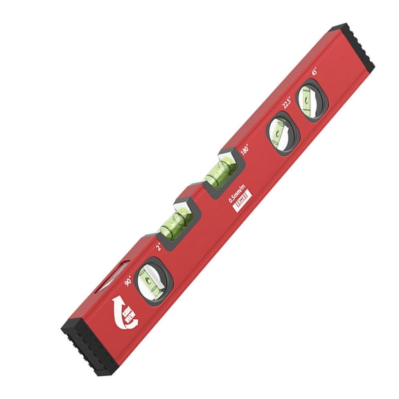 Riousery Tile Level Measuring Tool 15.7 inches / 40cm 5 Angles Accurate Multifunctional Aluminum Alloy Leveling Ruler