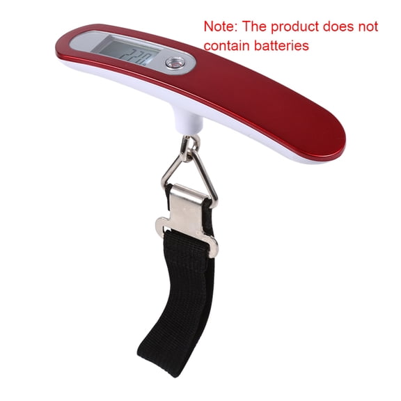 Riousery Travel Hanging Weight High Precision Digital Luggage Scale LCD Display 110lb / 50kg Capacity Compact Portable Suitcase Scale with Red Color Strip[cite: 1]