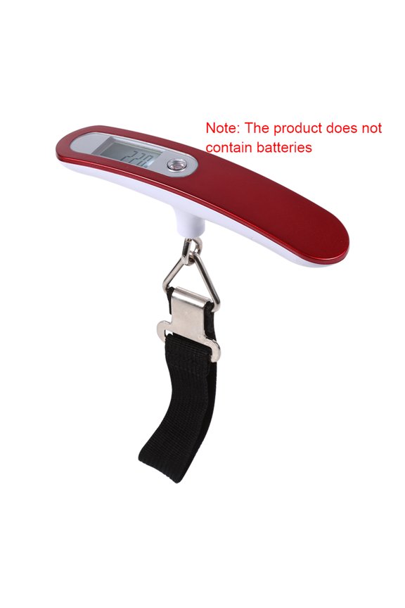 Travel Hanging Weight High Precision Digital Luggage Scale LCD Display 110lb / 50kg Capacity Compact Portable Suitcase Scale with Red Color Strip[cite: 1]