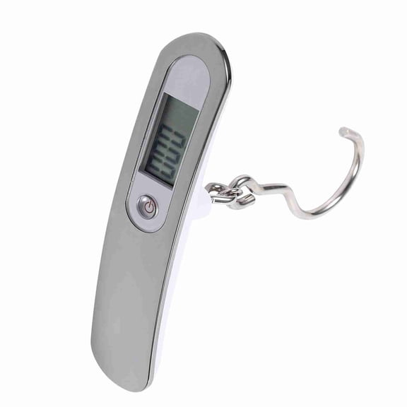 Riousery Travel Hanging Weight High Precision Digital Luggage Scale LCD Display 110lb / 50kg Capacity Compact Portable Suitcase Scale with Silver Color Hook[cite: 1]