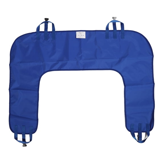 Riousery U Shape Patient Turning Sheet with Fixation Straps, Labor Saving Bed Ridden Patients Lifting Pad, Medium Size Positioning Bed Pad Transfer Sheet for Patient Lift (11.81 inches / 30 cm)