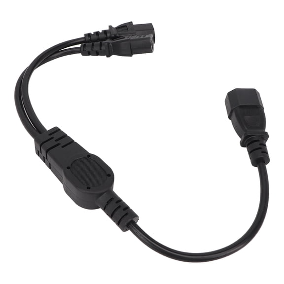 Riousery UPS Server C14 to 2 C13 Power Cord Y Splitter Adapter Extension Cable for PCs Monitors Printers 12 inches / 30.48 cm[cite: 1]