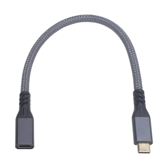 Riousery USB C Extension Cable Male to Female 20Gbps Transfer 240W Fast Charging 4K 60Hz Video USB C 3.2 Gen 2 Extender Cord for Phone 0.25m/0.8ft