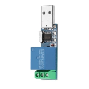 Riousery USB Relay Module MCU PC Smart Control Switch Jog Self Locking Serial Port 2.75 inches / 7 cm