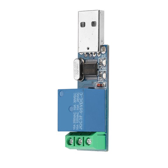 Riousery USB Relay Module MCU PC Smart Control Switch Jog Self Locking Serial Port 2.75 inches / 7 cm