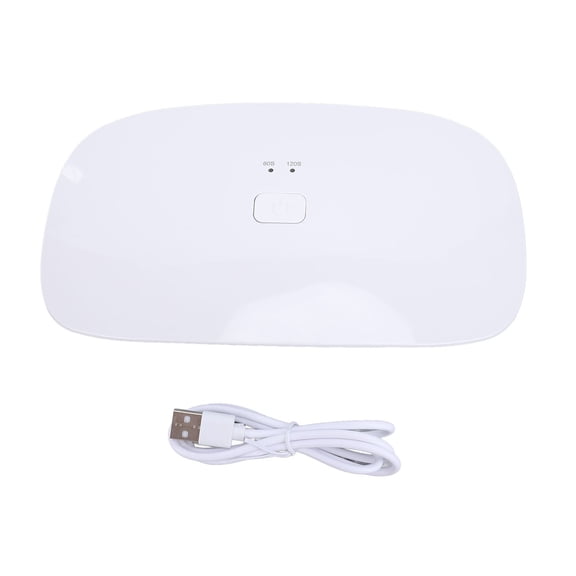 Riousery UV Curing Lamp LED Nail Dryer with 4000mAh Rechargeable Battery 60s 120s Timer 21 Beads Light for Gel Polish Nail Art and Phone Screen Protector