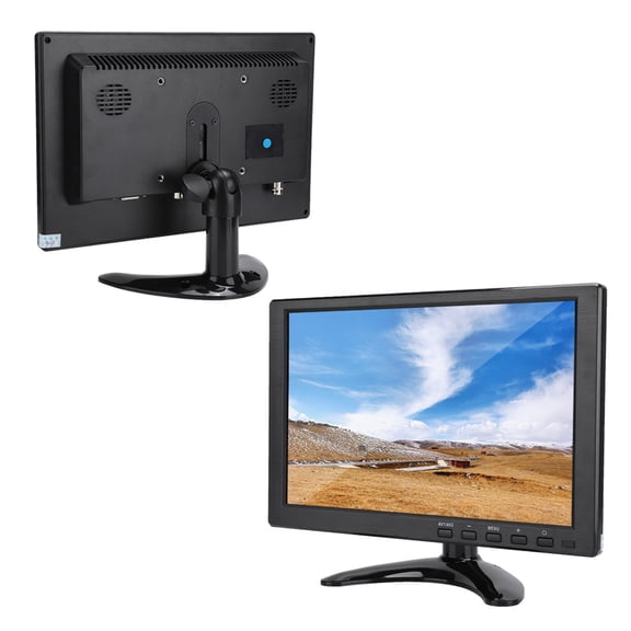 Riousery Universal 10.1 inches / 25.4 cm 1280x800 HD LCD Computer Monitor Support HDMI VGA AV Input Built-in Speakers WLED Backlight TFT Display, UK Edition