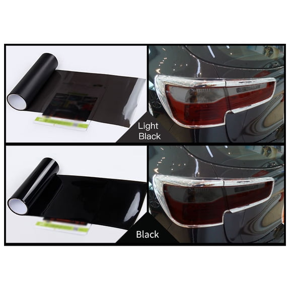 Riousery Universal Auto Car Light Headlight Taillight Tint Styling Waterproof Protective PVC Film Sticker Red 11.8 inches / 30 cm