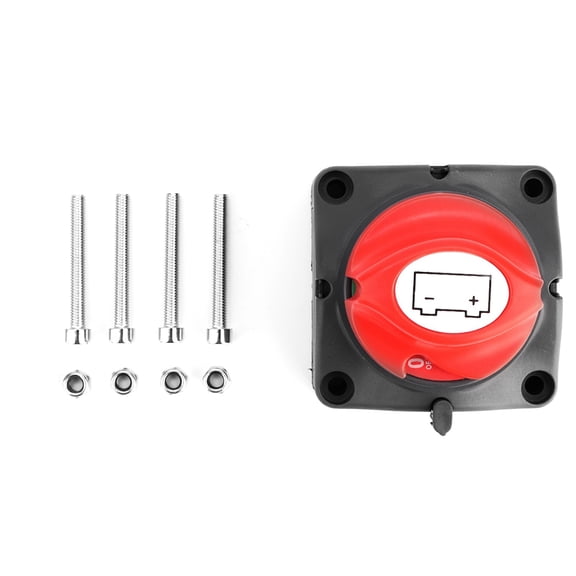 Riousery Universal Battery Switch Disconnect Isolator Power Off Switch for Automobile RV Marine Boat High Current 300A Protection (3.15 inches / 8.00 cm)