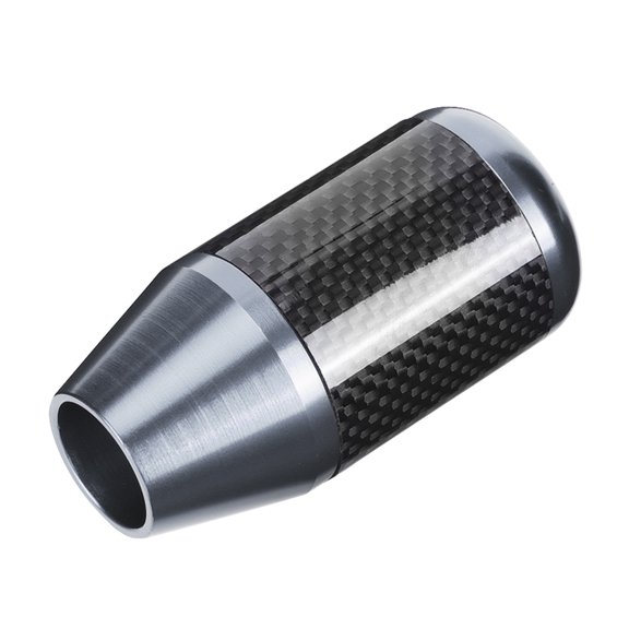 Riousery Universal Carbon Fiber Automatic Wave Stick Head Shift Knob Modification Accessory, Enhances Interior Aesthetics and Driving Comfort (Titanium, 4.72 inches / 12 cm)[cite: 1]