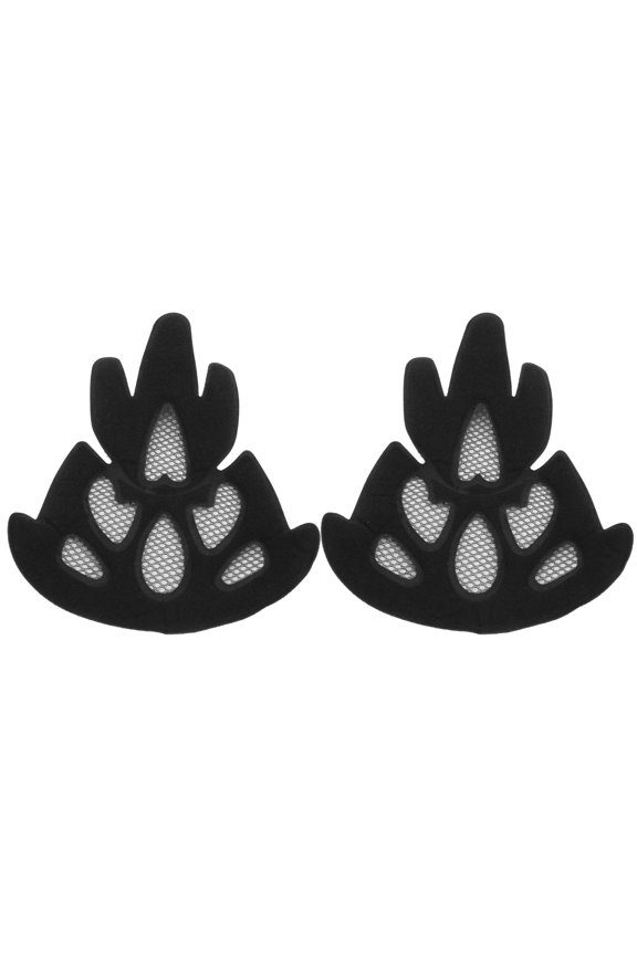 Universal Electric Bike Helmet Lining Sponge Fly Net Combination Set - Premium Cycling Replacement Padding Kit with Hook and Loop - 6.9x9.2 inches / 17.5x23.3 cm (12 Pieces, Black)