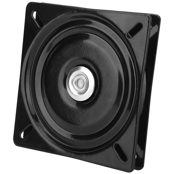 Riousery Universal Heavy Duty 360 Degree Seat Swivel Base Mount Plate for Bar Stool Chair, Premium Square Dining Table Turntable Mechanism Hardware, Moisture-proof, 8 inches / 20.3 cm, Black