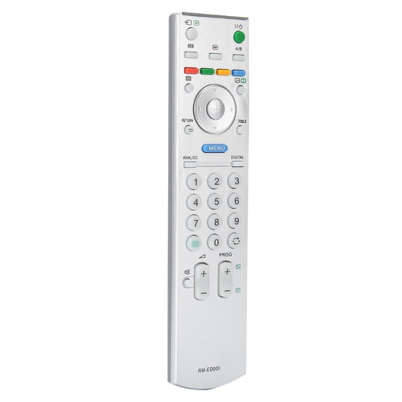 Riousery Universal Replacement TV Remote Control for High-Definition LED Televisions, Silver