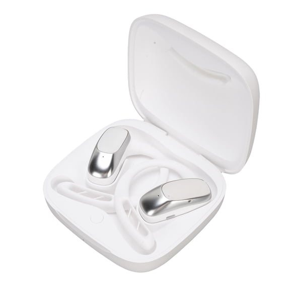 Riousery V21-Z Open Ear OWS Bluetooth Translator Earbuds, 144 Languages Bidirectional Real-Time Translating Ear Hook Wireless Headphones for Travel & Business, White (5.11 x 3.93 x 1.57 inches)