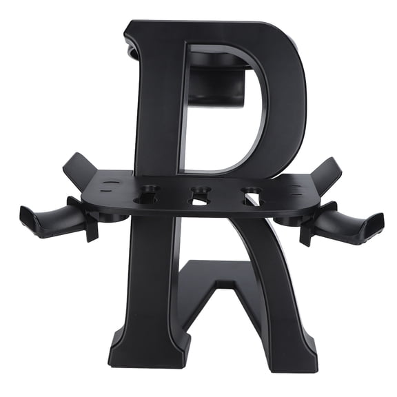 Riousery VR Headset Stand Universal Display Holder and Controller Mount Station for Oculus Quest 2, HTC Vive, Valve Index, Black (11.42 inches / 29 cm)