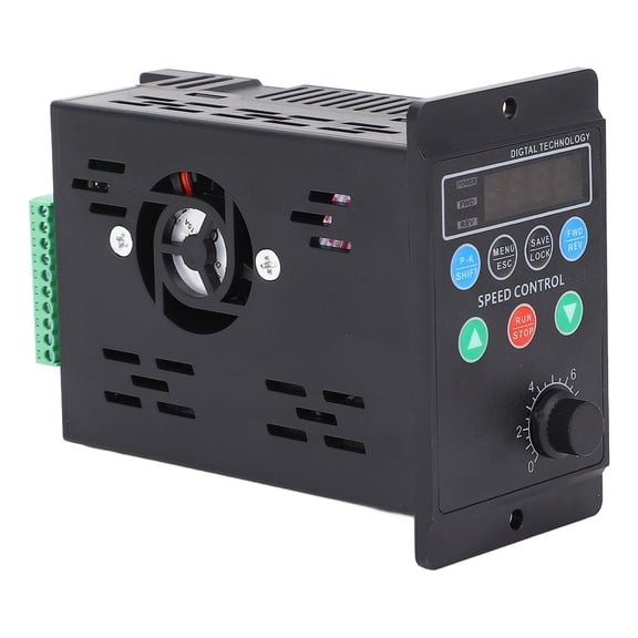Riousery Variable Frequency Drive 3 Phase Motor Speed Control Inverter Converter 750W 4A 1PH 176-264V Input 3PH 0-220V Output for Water Pumps and HVAC