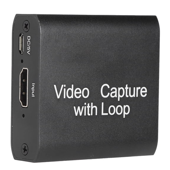 Riousery Video Capture Card 1080P HD Loop Out USB Live Streaming Game Record Board for PS4 Switch Laptop (5.12 inches / 13 cm)