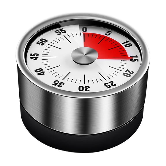 Riousery Visual Kitchen Timer Magnetic Mechanical Loud Alarm 60-Minute Countdown Desktop Reminder Tool for Cooking Baking Learning Classroom Kids and Teachers, 2.36 Inches / 6.0 cm