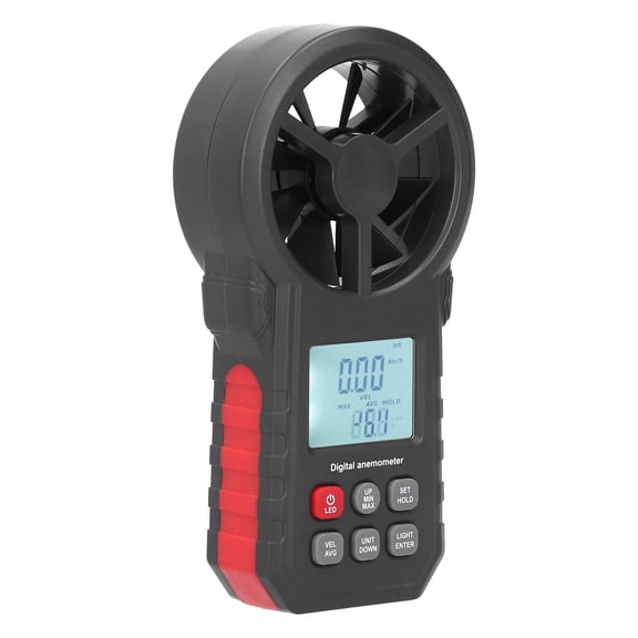 Riousery WT87B Bluetooth Digital Anemometer with LCD Backlight 9V Handheld Wind Speed Tester and Temperature Gauge Air Velocity Meter (18.0x13.0 inches / 45.7x33.0 cm)
