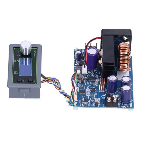 Riousery WZ5020L Numerical Control Voltage Regulator 50V 20A 1000W Synchronous Rectification DC-to-DC Buck Converter Board with Accurate Adjustable LCD Display (5.11x4.33x1.96 in / 13.0x11.0x5.0 cm)