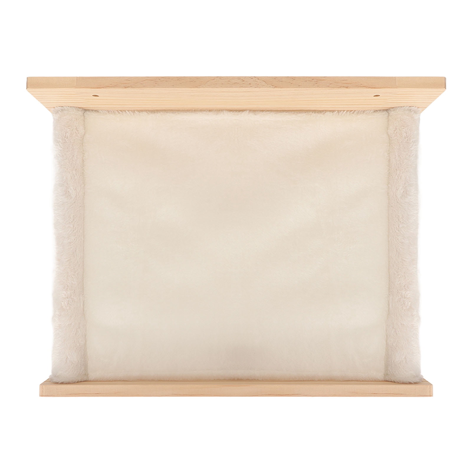Riousery Wall Mounted Cat Hammock Bed Breathable Washable Space Saving Cat Window Perch Shelf Wood Furniture for Indoor Cats and Kittens Sleeping Resting 16.5 inches / 42 cm