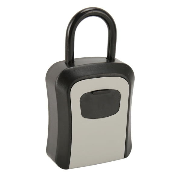 Riousery Wall Mounted Key Lock Box with 4-Digit Combination, Weatherproof Resettable Password Key Storage Safe for House Spare Keys and Office Cards, Gray (4.7 x 3.5 inches / 12 x 9 cm)