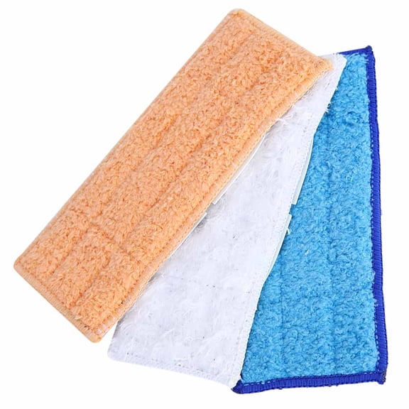 Riousery Washable Fiber Mopping Pads for iRobot Braava Jet 240 241, Reusable Wet and Dry Cleaning Cloth Replacement Mop Heads, 3-Pack (7.1 x 2.8 inches / 18 x 7.2 cm)