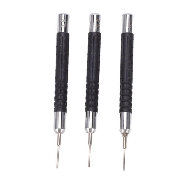 Riousery Watch Chain Pin Remover Set 3 in 1 Aluminum Alloy Rustproof Watch Repair Tools Kit for Professional Links Bands Strap Adjusting Maintenance, Black (12 inches / 30.5 cm)