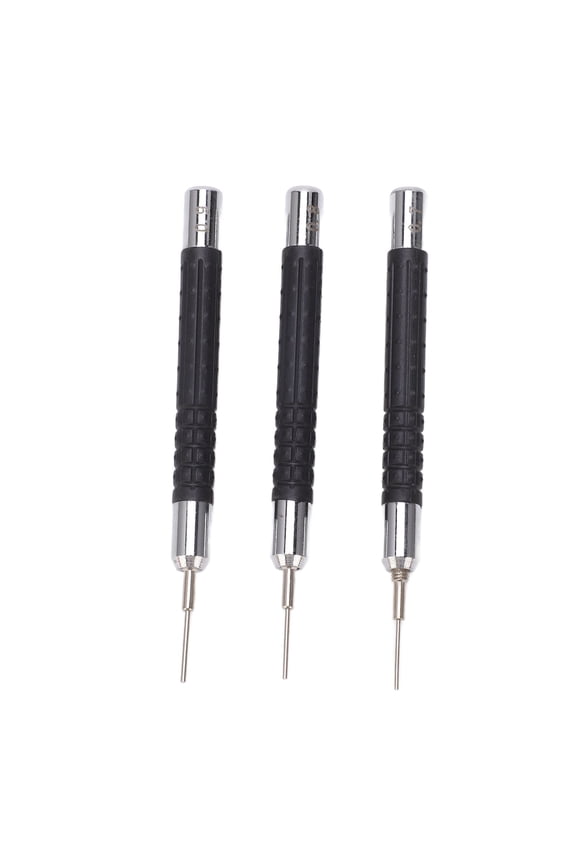Watch Chain Pin Remover Set 3 in 1 Aluminum Alloy Rustproof Watch Repair Tools Kit for Professional Links Bands Strap Adjusting Maintenance, Black (12 inches / 30.5 cm)