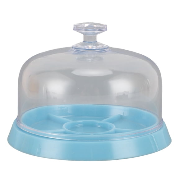 Riousery Watch Movement Dust Cover 6 Compartments Transparent Plastic Parts Storage Tray for Repair Maintenance (3.94 in / 100 mm)