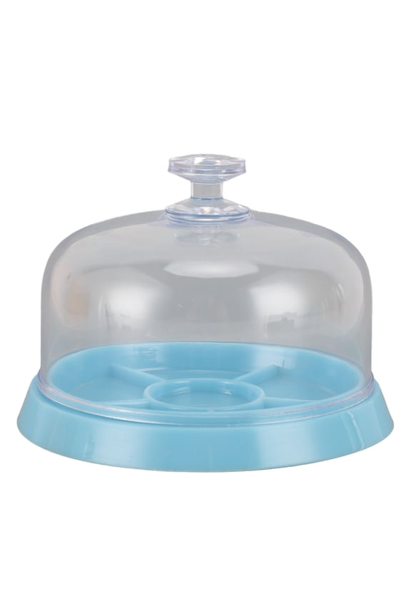 Watch Movement Dust Cover 6 Compartments Transparent Plastic Parts Storage Tray for Repair Maintenance (3.94 in / 100 mm)