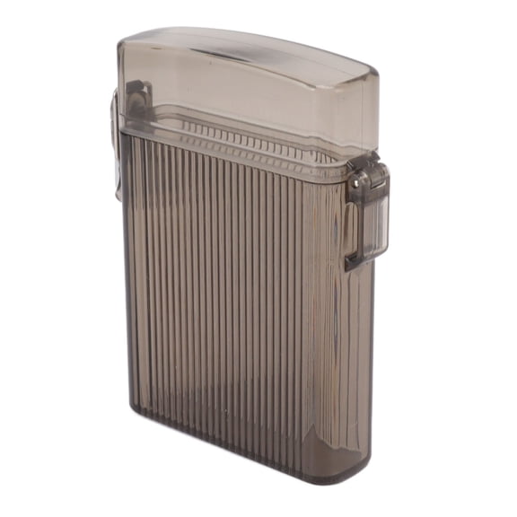 Riousery Waterproof Cigarette Case Large Capacity Hard Shell Plastic Holder Box Black 4.33 inches / 11 cm Travel Storage Organizer with Lanyard for Outdoor Entertaining and Daily Use