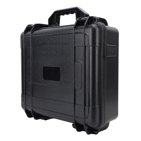 Riousery Waterproof Protector Case with Foam Heavy Duty Thickened Plastic Handheld Tool Box Hard Storage Case for Metal Detector Shell 13.4 x 12.3 x 4.9 inches / 34.0 x 31.3 x 12.5 cm Black