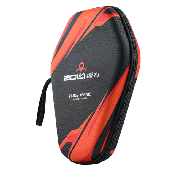 Riousery Waterproof Table Tennis Racket Bag EVA Ping Pong Paddle Hard Case Hexagonal Bat Cover, 11.02 inches / 28 cm, Black