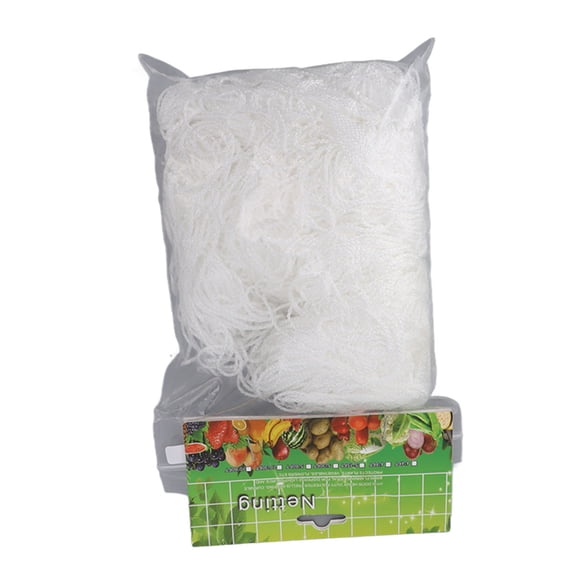 Riousery White Garden Plant Trellis Polyester Netting Heavy Duty Climbing Support Net for Fruits Vegetables Vines Indoor Outdoor Farm Yard 5 ft x 30 ft / 1.5 m x 9.1 m