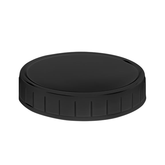 Riousery Wide Mouth Mason Jar Lid with Sealing Ring Durable PP Storage Caps for 2.7 inches / 70 mm Glass Canning Jars Waterproof Leakproof Replacement Storage Lid Black 86 mm