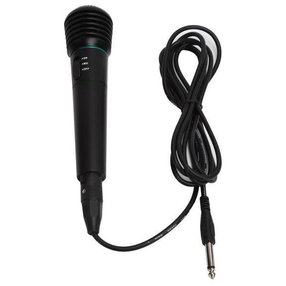 Riousery Wired and Wireless 2-in-1 Handheld Dynamic Karaoke Microphone Set with 6.5mm Plug Cable for Singing and Home Studio Events, 8.66 Inches / 22.00 cm