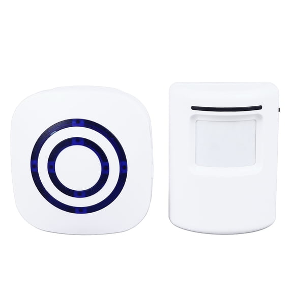 Riousery Wireless Doorbell Separate Design Highly Sensitive Motion Sensor Home Door Chime EU Plug 110-240V 10 inches / 25.4 cm[cite: 1]