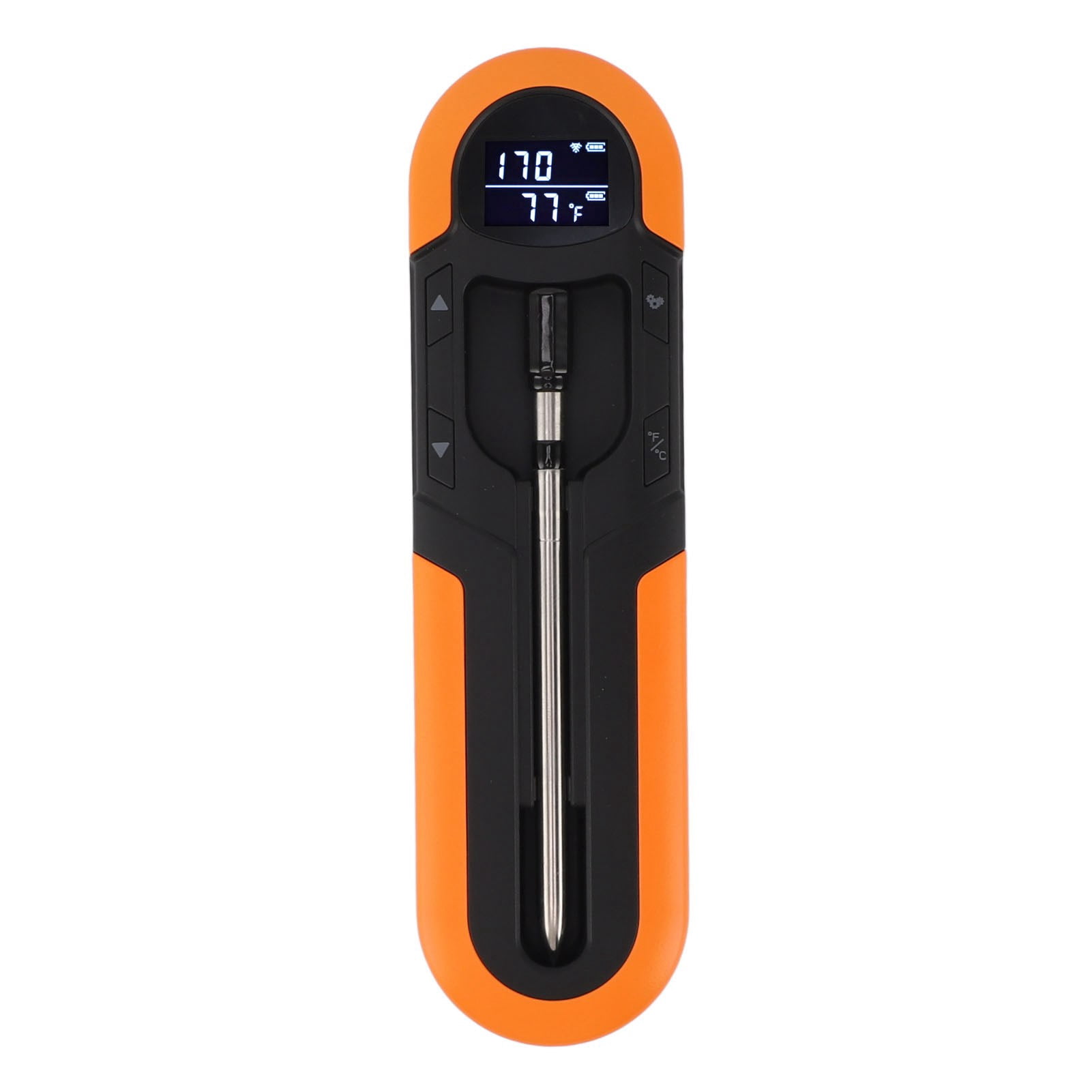 Riousery Wireless Meat Thermometer with Timer Smart Alarm IP66 Magnetic 500mAh Bluetooth Meat Thermometer for Roast BBQ Grill Oven