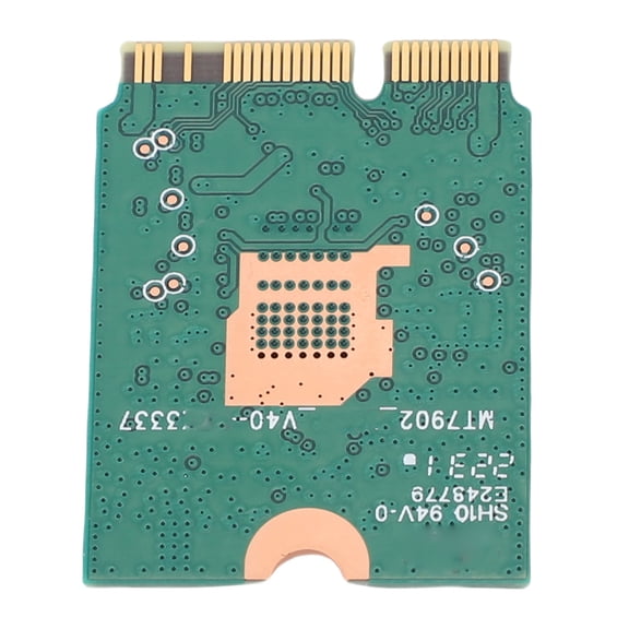 Riousery Wireless Net Card M.2 NGFF 5.2 4200Mbps 2.4GHz 5GHz 6GHz Tri-Band WiFi 6E Network Adapter High Speed Gaming Computer Component Support for Wins 10 11 Linux OS System 10 inches / 25.4 cm