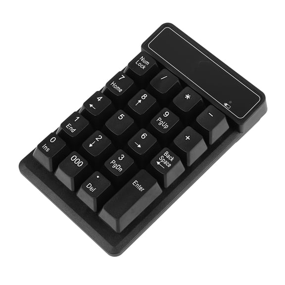 Riousery Wireless Numeric Keypad, 2.4GHz USB Financial Accounting Number Pad, 19 Suspension Keys Waterproof Slim Portable Digital Extensions Keyboard for Laptop PC Desktop Computer (5.8 x 4.6 in)